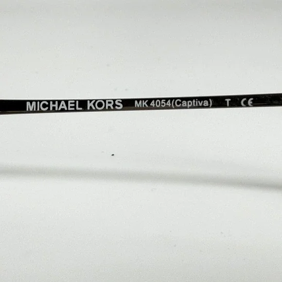 Michael Kors MK4054 Captiva Eyeglasses Black Silver Square Frame 52-20-140 22103 - Picture 6 of 8